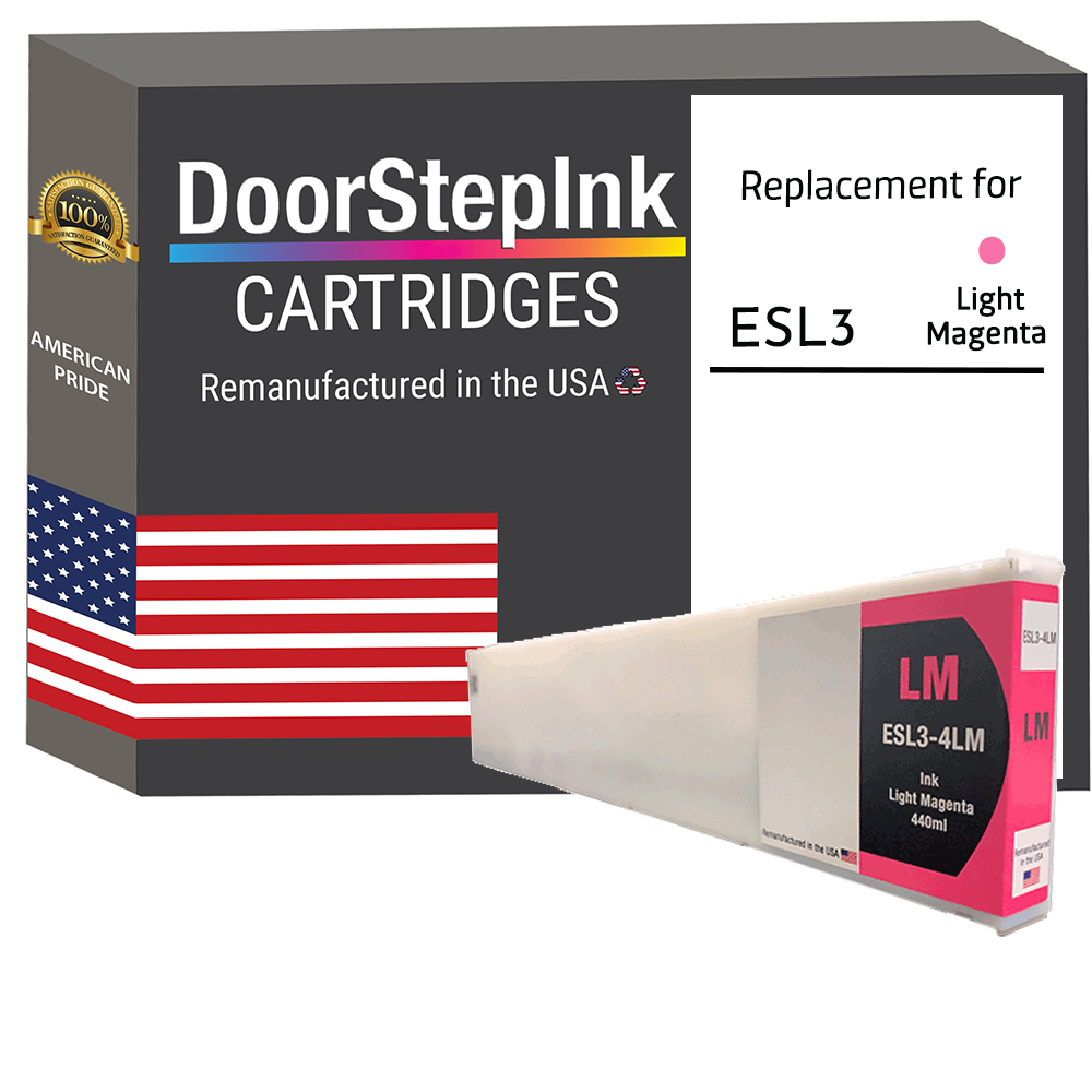 DoorStepInk Brand for Roland ESL3-4LM 440mL Light Magenta Remanufactured in the USA Ink Cartridge