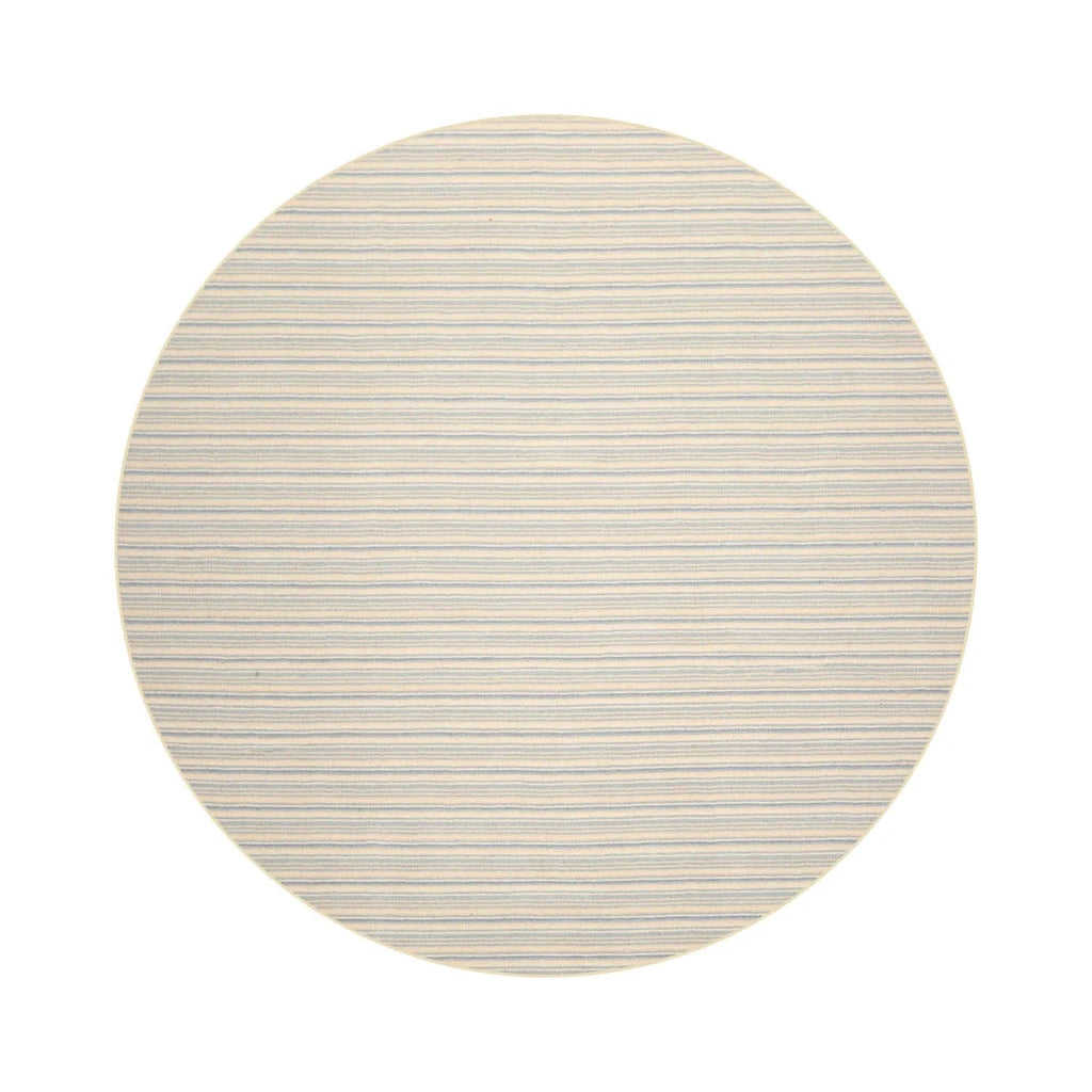 LoomBloom Multi Sizes Ivory Hand Woven Contemporary Striped 100% New Zealand Wool Oriental Area  Rug