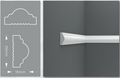 Peel and Stick Wall Molding Kit - 5 Vertical Frames | Easy Self-Adhesive Installation