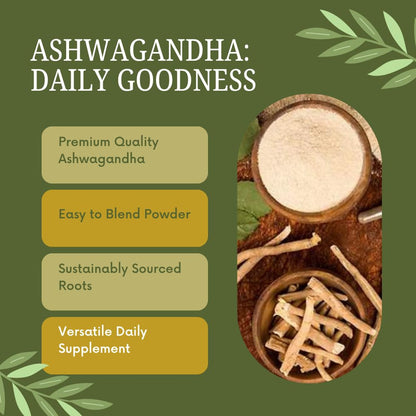 Gourmet Ashwagandha Root Ground Powder