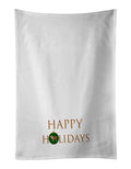 English Bulldog Happy Holidays Kitchen Towel Set of 2