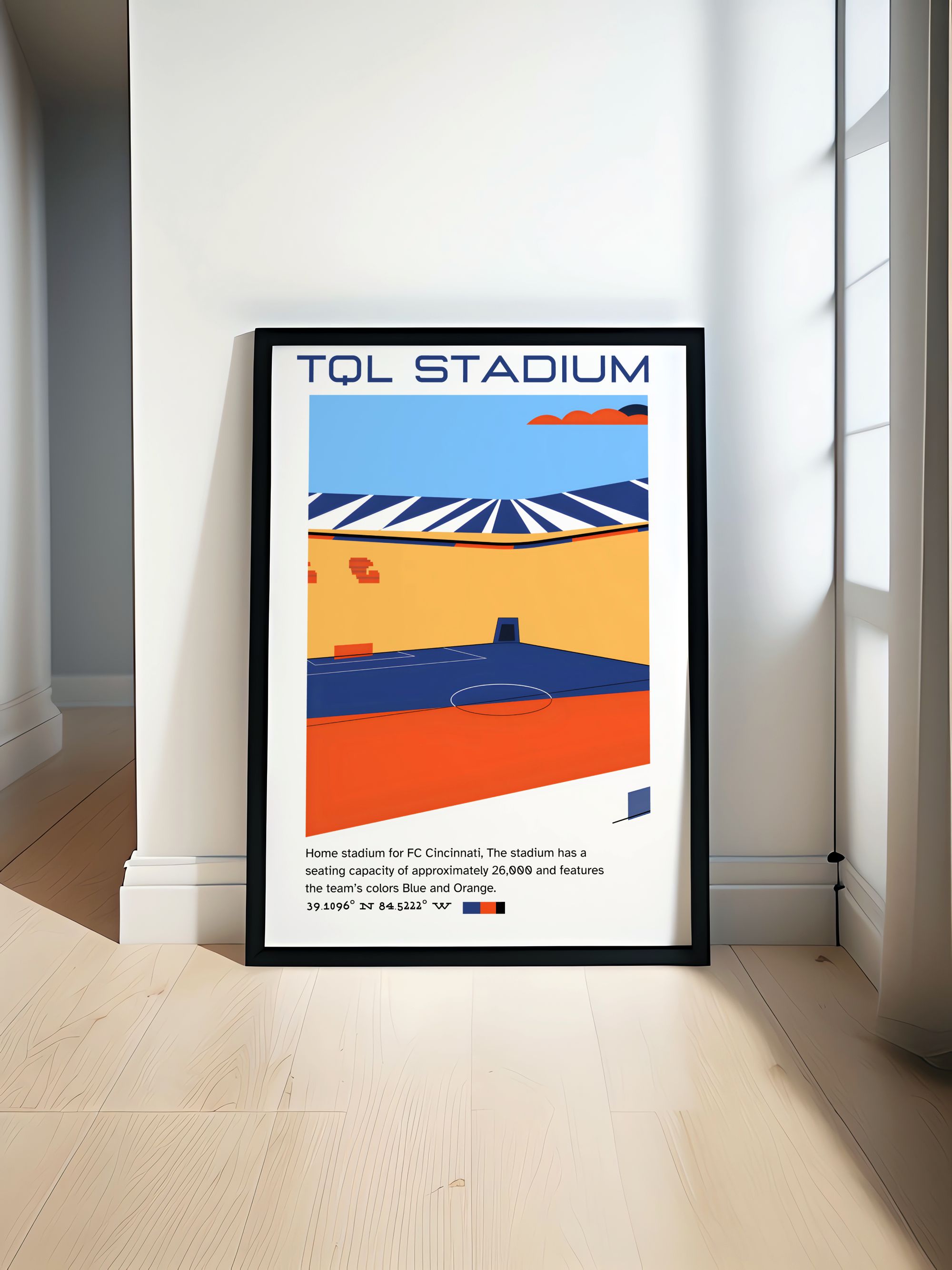 TQL Stadium   Art - FC Cincinnati   Travel Posters - TQL Stadium Perfect Wall Decor